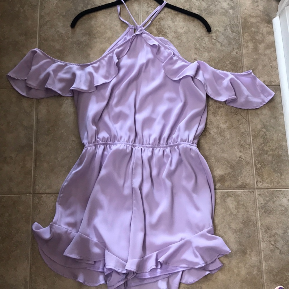 Peachlove Purple Romper